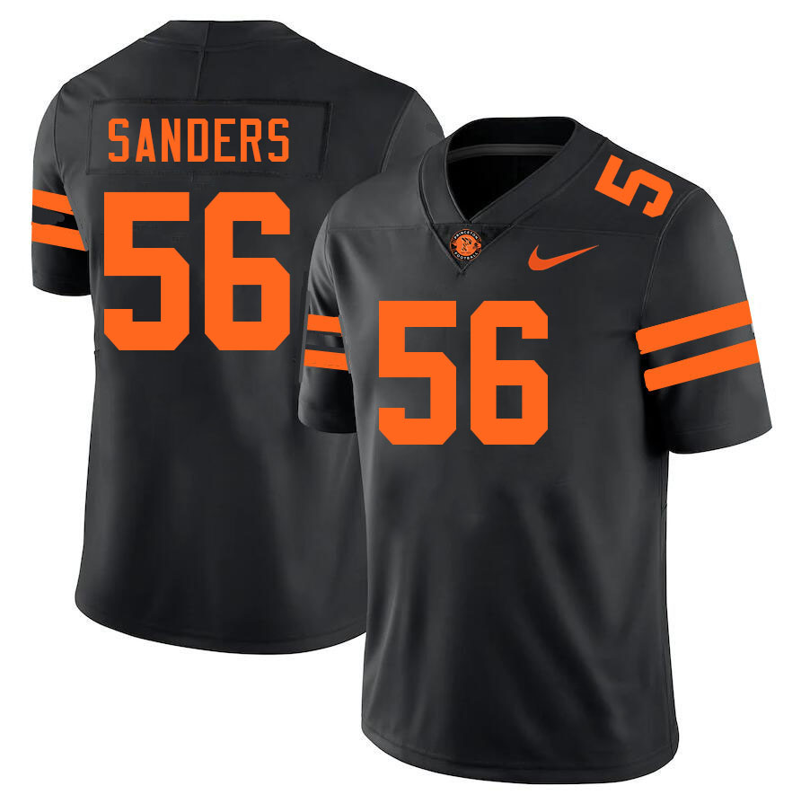 Princeton Tigers #56 Robert Sanders College Football Jerseys,Uniforms Stitched-Black